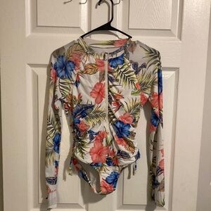 Floral Kid's Swimsuit One-piece